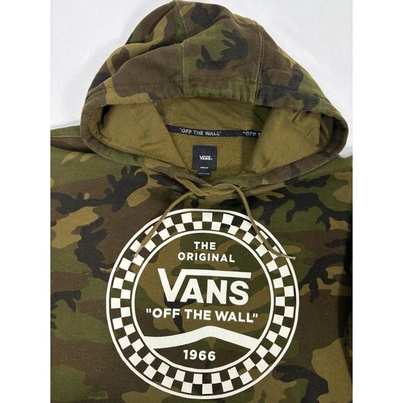 VANS Men's Classic Pullover Camo Hoodie Size M - Picture 8 of 13